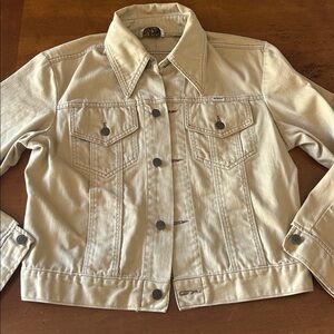 Vintage 1970s Sedgefield Sportwear Made in USA Classic Beige Denim Style Jacket